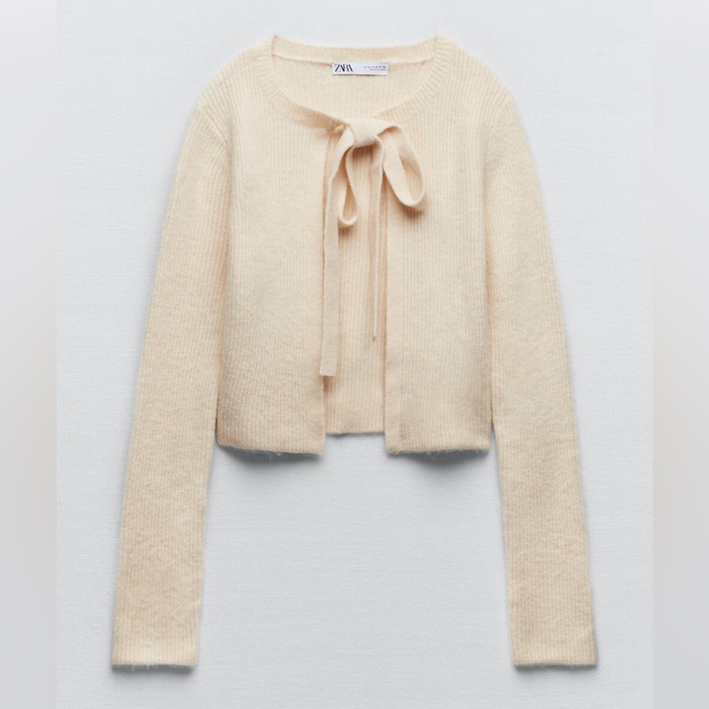 SOLD‼️ Zara Tie Cardigan